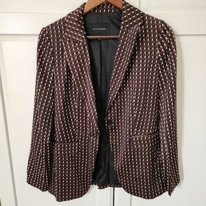 BANANA REPUBLIC Satin brown black blazer Size 2